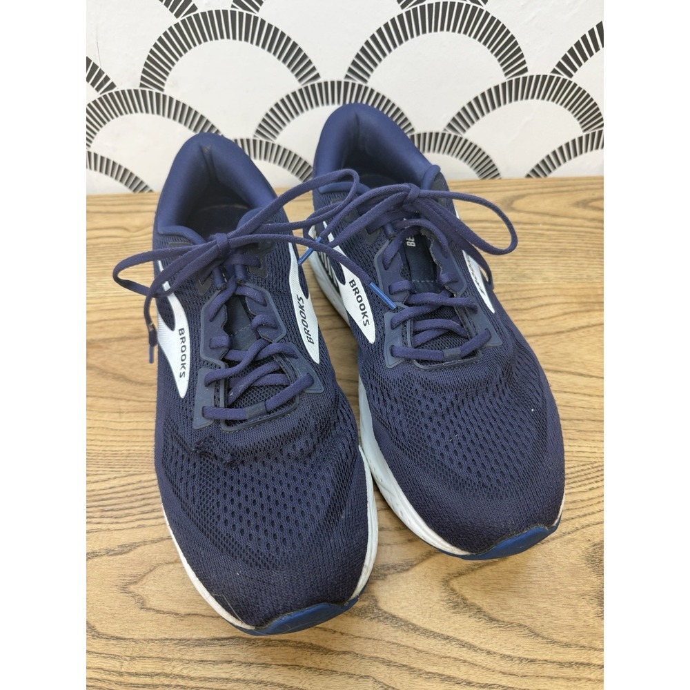 Brooks Beast GTS 24 Mens 11.5 D Running Walking Gym Training Shoes Navy